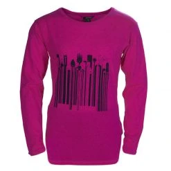Little Marc Jacobs Pink Printed Long Sleeve T-Shirt 8 Yrs For Kids