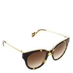 Marc Jacobs Brown Tortoise Gradient Marc 165/S Twisted Temple Cat Eye Sunglasses For Women