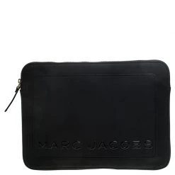Marc Jacobs Black PVC Laptop Case For Women