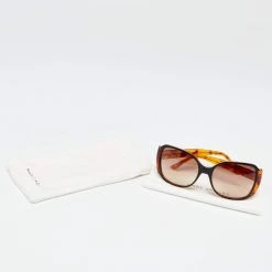 Marc Jacobs Turquoise Brown MJ121/S Oversized Gradient Sunglasses For Women -MARC JACOBS Shop luxury women marc jacobs used accessories p649951 004
