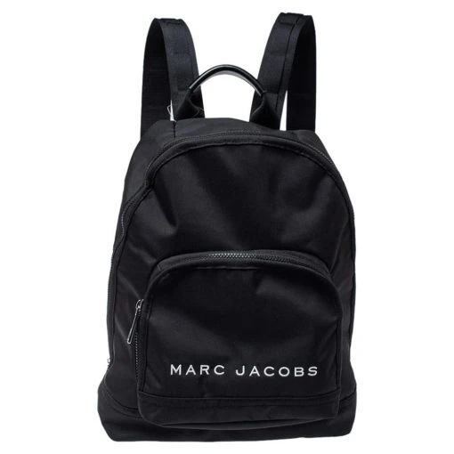 Marc Jacobs Black Nylon Classic Logo Backpack For Women -MARC JACOBS Shop luxury women marc jacobs used handbags p372946 004