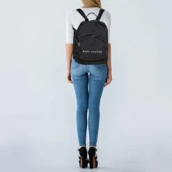 Marc Jacobs Black Nylon Classic Logo Backpack For Women -MARC JACOBS Shop luxury women marc jacobs used handbags p372946 011