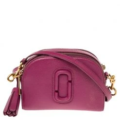 Marc Jacobs Fuchsia Leather Small Shutter Camera Crossbody Bag For Women