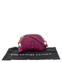 Marc Jacobs Fuchsia Leather Small Shutter Camera Crossbody Bag For Women -MARC JACOBS Shop luxury women marc jacobs used handbags p489350 008