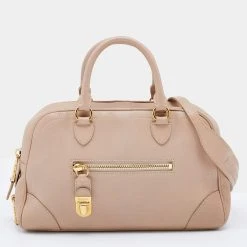 Marc Jacobs Beige Leather Small Venetia Satchel For Women