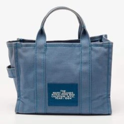 Marc Jacobs Blue Canvas The Small Traveler Tote For Women 14 Marc Jacobs Blue Canvas The Small Traveler Tote For Women -MARC JACOBS Shop luxury women marc jacobs used handbags p647273 005