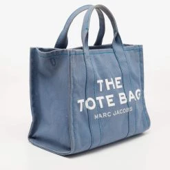 Marc Jacobs Blue Canvas The Small Traveler Tote For Women 13 Marc Jacobs Blue Canvas The Small Traveler Tote For Women -MARC JACOBS Shop luxury women marc jacobs used handbags p647273 006