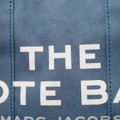 Marc Jacobs Blue Canvas The Small Traveler Tote For Women 15 Marc Jacobs Blue Canvas The Small Traveler Tote For Women -MARC JACOBS Shop luxury women marc jacobs used handbags p647273 008